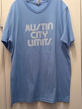 New Austin City Limits Soft, Blue Graphic Tee!